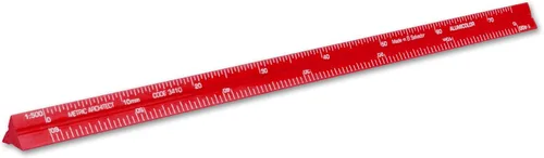 Vista 9 de Alumicolor Regla Métrica de Bolsillo para Arquitecto de Aluminio, 15CM, Negro
