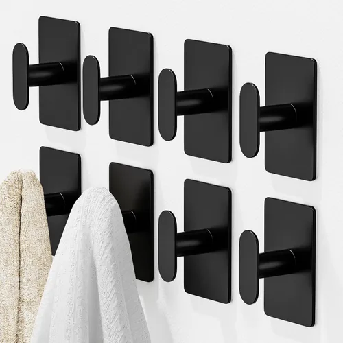 Vista 7 de pickpiff Ganchos adhesivos para toallas para baño: colgador de pared extra fuerte de 20 libras para ducha, cocina, casa rodante, apartamento