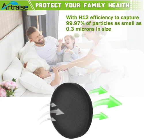 Vista 5 de Filtros de vacío Artriase E0202 para Eureka NEU180 NEU180C NEU181 NEU182A NEU182B NEU12CT NEU186 NEU188 NEU188A NEU190 NEU192A NEU202 NEU280