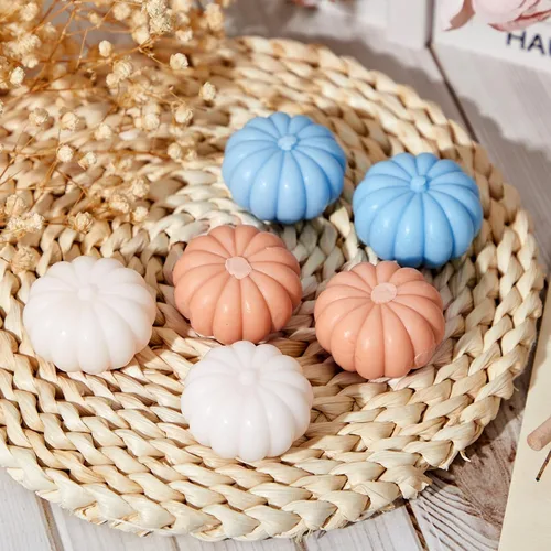 Vista 4 de Maxcheck 12 juegos de calabazas de otoño para baby shower, regalos de fiesta de jabón, incluye etiquetas temáticas de jabón de calabaza, bolsa