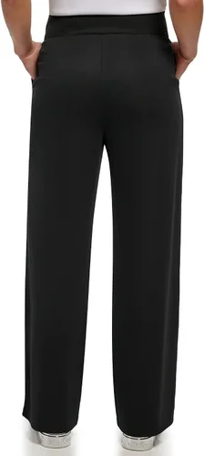 Vista 4 de Calvin Klein Pantalón esencial de cintura elástica suelta para mujer