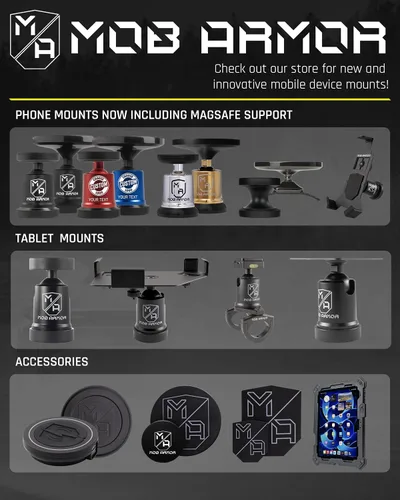 Vista 11 de Mob Armor Soporte magnético resistente para teléfono de coche