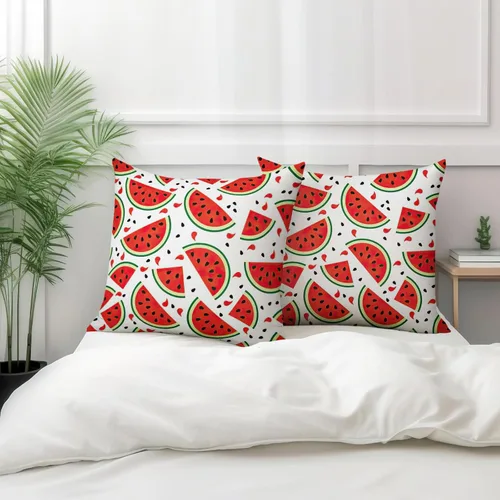 Vista 131 de Juego de 2 fundas de almohada de 16 x 16 pulgadas, diseño patriótico de bandera estadounidense con estrellas para exteriores, estilo casa de campo