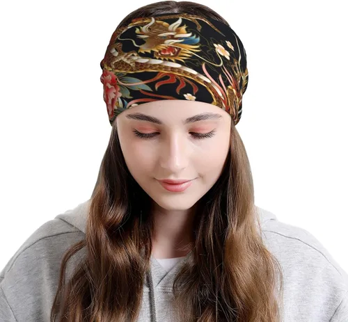 Vista 5 de Fantasy Dragon - Gorro multifunción con diseño de calavera suave y elástico gorro de invierno cálido bufanda de moda para hombres y mujeres