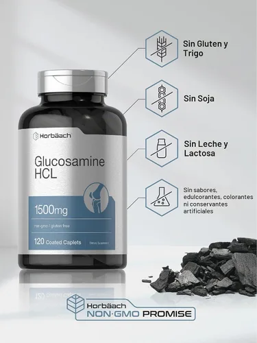 Vista 4 de Horbäach Glucosamina HCL 1500mg 120 comprimidos