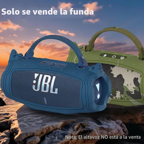 Vista 7 de Funda de silicona para altavoz Bluetooth portátil JBL Charge 6 Azul