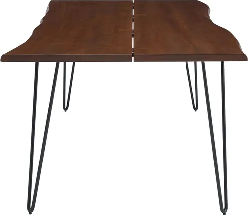 Vista 4 de Modway Ardor - Mesa de comedor rectangular de madera de acacia con borde vivo de 96 pulgadas en nogal negro Negro Nuez (Black Walnut)