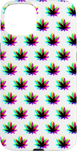 Vista 9 de Funda para iPhone 13 Pro Max Weed Pattern Colorido Psicodélico Marihuana Cannabis Stoner Case