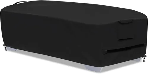 Vista 17 de Funda para tumbona para exteriores, 1 paquete de fundas para sillas de patio, impermeables, 600D, material resistente a la intemperie, protección
