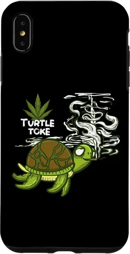 Vista 7 de iPhone 15 Fumar High Turtle Funny Weed 420 Marihuana Joint Stoner Case