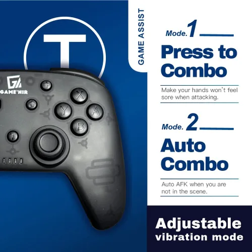 Vista 6 de GAMENIR PROX-4SP Wireless pro Controller for Nintendo Switch OLED PC STEAM good battery life and buttons feel Gift for PS Player NS Pro Paddle