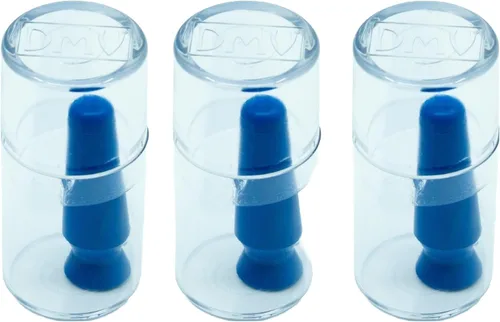 Vista 3 de DMV Scleral Cup - Manipulador de lentes de contacto grande, paquete de 3, inserta y elimina lentes de contacto esclerales y prótesis (azul cobalto)