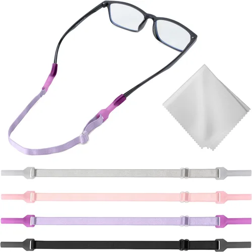 Vista 9 de Buyisgle Correa para Gafas de Niños - Cordones para Gafas de Sol Sin Cola para Niños Pequeños y Niñas - Soportes para Anteojos Alrededor del Cuello