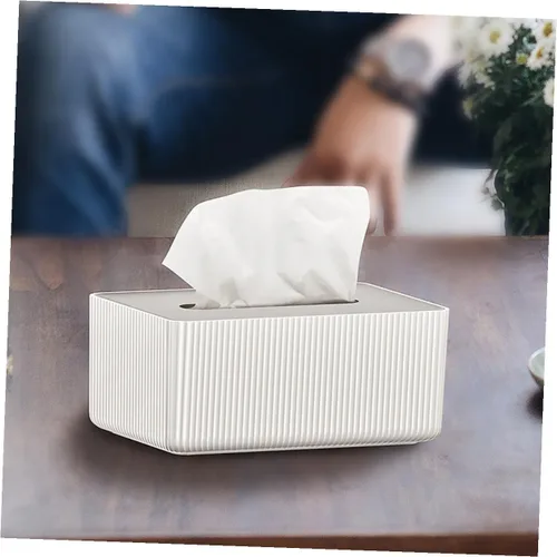Vista 8 de Contenedor de almacenamiento de servilletas de papel corrugado para oficina en casa, 1 ud