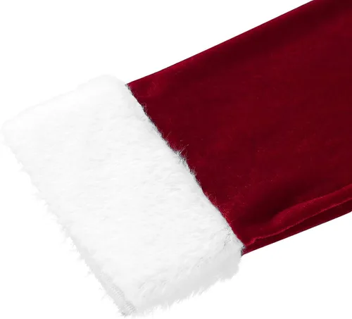 Vista 6 de dPois Conjunto de disfraces de terciopelo suave para mujer, disfraz de Papá Noel, disfraz de Navidad