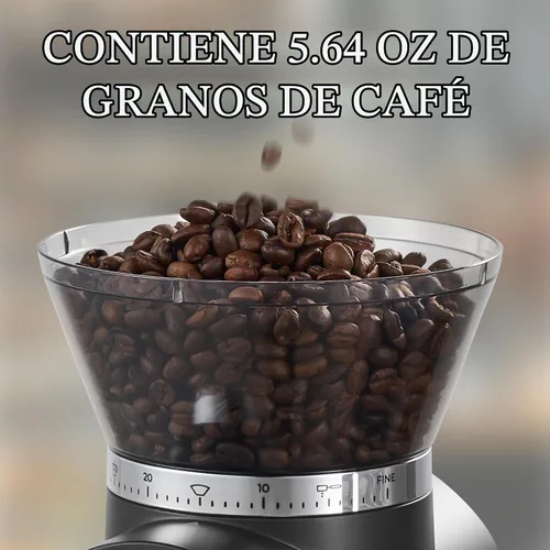 Vista 6 de AYCHIRO Molinillo de café eléctrico con rebabas cónicas, molinillo de café con 30 ajustes precisos de molienda, soporte para portafiltros y selector