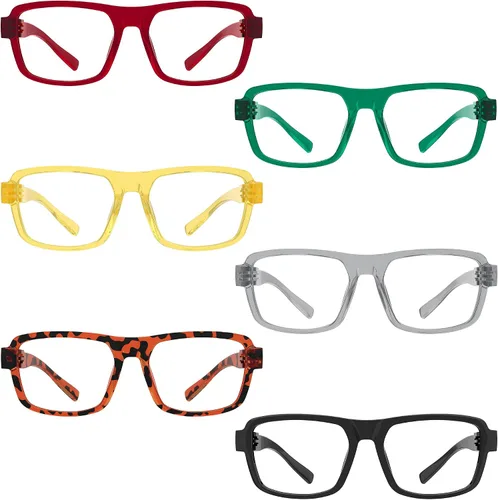 Vista 78 de Eyekepper Gafas de lectura con marco rectangular para hombre y mujer, color negro +0.50 1 unidad de color negro.