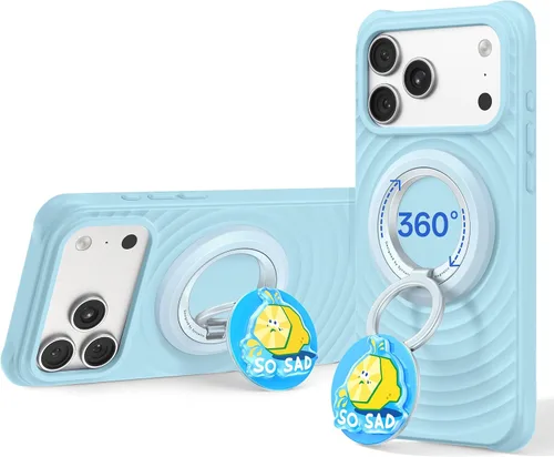Vista 30 de SYNCWIRE Soporte magnético para anillo de teléfono, para soporte MagSafe para teléfono 360° Rotation, Double-Sided Magnet, Cell Phone Grip Finger