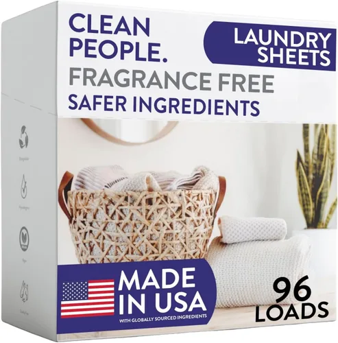 Vista 20 de The Clean People Hojas de detergente para ropa – Jabón de lavandería – Ultra concentrado, embalaje reciclable, combate las manchas – Mañana