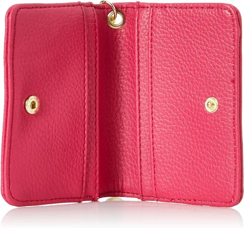 Vista 3 de Steve Madden Billetera con clip Bfold con llavero, Fuschia, Steve Madden Estuche de tarjetas para mujer