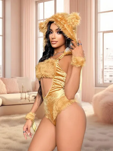 Vista 4 de Women's Lingerie Sexy Anime Cosplay Lingerie Halloween Lion Costume Sexy Maid Lingerie for Women