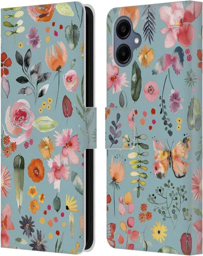 Vista 193 de Head Case Designs Officially Licensed Ninola Butterfly Nature Spring Floral Leather Wallet Case Compatible with Samsung Galaxy A07 4G