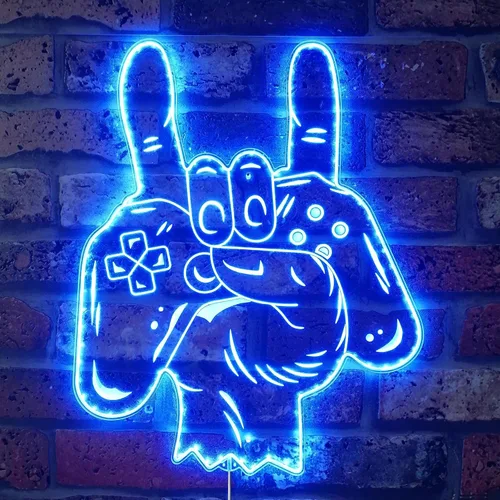 Vista 59 de ADVPRO Arcade Retro Game Classics Video Room RGB Dynamic Glam LED Sign - Forma de corte a borde - Decoración 3D inteligente - Señalización