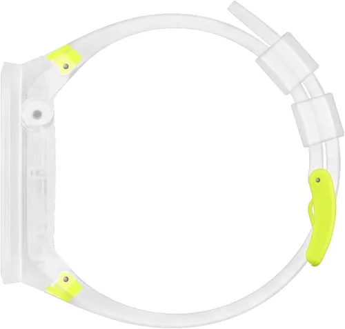 Vista 3 de Swatch SO27E103 - Reloj de cuarzo blanco con esfera esqueleto