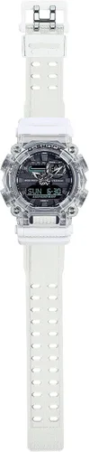 Vista 4 de G-Shock GA900SKL-7A Reloj de la serie esqueleto de ondas sonoras color blanco Blanco transparente