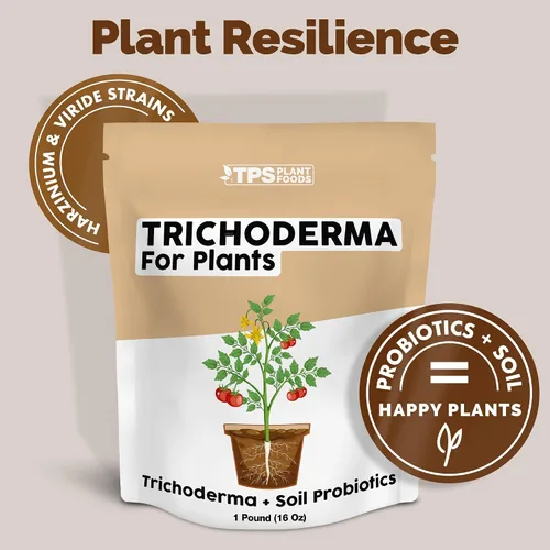 Vista 2 de Trichoderma para plantas, ideal para trasplantes y plantas establecidas, también incluye probióticos del suelo, micorrizas y bacterias (16 onzas)