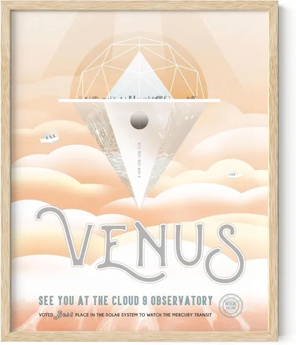 Vista 56 de HAUS AND HUES Arte de pared espacial – Pósteres espaciales vintage, póster JPL de la NASA, pósteres vintage de la NASA para paredes, arte de pared
