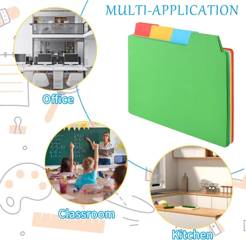 Vista 4 de 96 separadores de tarjetas de índice de 5 x 8 con pestañas en blanco, tarjetas de notas de color para estudiar, trabajar, oficina, escuela