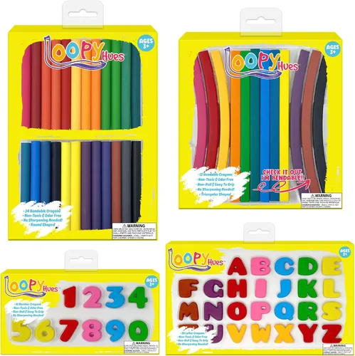 Vista 8 de Crayones flexibles para niños, artes y manualidades, suministros escolares, lápices de letras y números 3D, no necesita afilar, colores surtidos