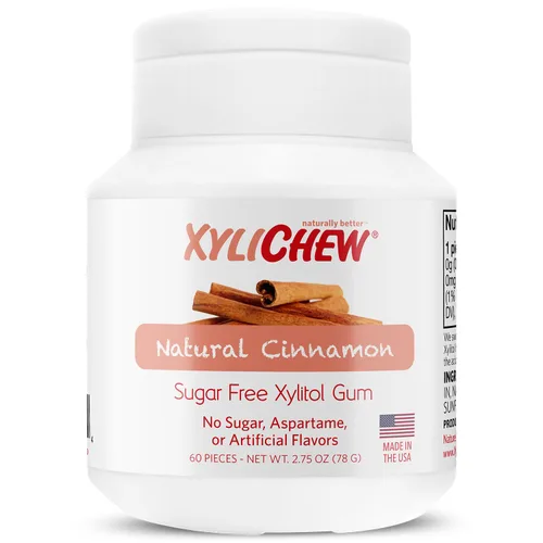Vista 17 de Xylichew Goma de mascar 100% xilitol sin OMG, sin aspartamo, sin gluten y sin azúcar, cuidado bucal natural, alivia el mal aliento y la boca seca