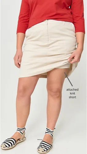 Vista 5 de ellos Falda pantalón chino elástica en talla grande