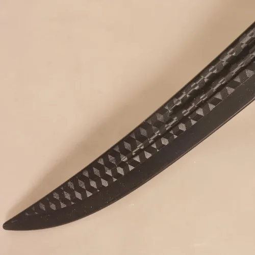 Vista 5 de Espada Hmong de polipropileno de alta resistencia para entrenamiento de artes marciales, espada antigua Samurai con funda para práctica