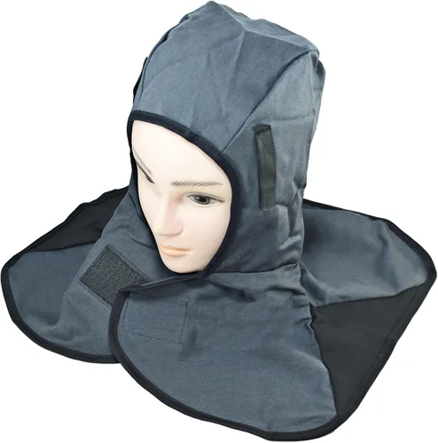 Vista 8 de RIVERWELD Calentador de invierno Capucha de soldadura Franela Color Caqui Tela ignífuga para soldadores Match Soldadura Casco de soldadura Equipo