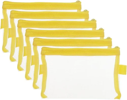 Vista 11 de HYFAN Bolsa de archivos con cremallera, transpirable, de malla transparente, para documentos, almacenamiento para suministros de oficina