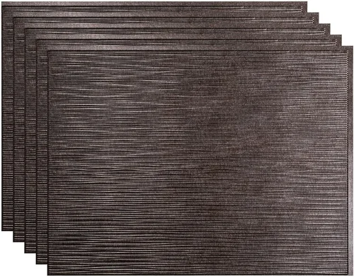Vista 30 de FASÄDE Ripple - Panel decorativo de vinilo decorativo para salpicaduras de 18 x 24 pulgadas en plata argente (paquete de 5)