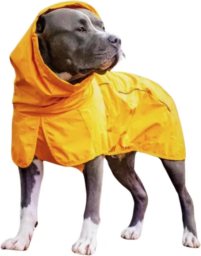 Vista 45 de Spark Paws - Chaqueta impermeable para perros, resistente al viento, para perros pequeños, medianos, grandes y extragrandes, traje reflectante