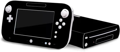 Vista 6 de Black Chrome Mirror Vinyl Decal Faceplate Mod Skin Kit by System Skins - Compatible with Nintendo Wii U Console