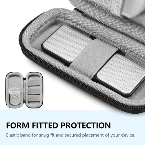 Vista 6 de Fintie Estuche de transporte para Kardia Mobile y Kardia Mobile 6L EKG dispositivo de monitor cardíaco - Funda protectora de EVA dura a prueba