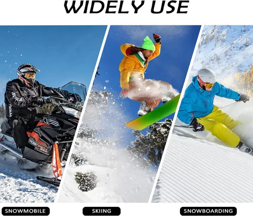 Vista 7 de Century Star Guantes de esquí para hombres y mujeres, guantes de snowboard para pantalla táctil, guantes de nieve impermeables para motos de nieve