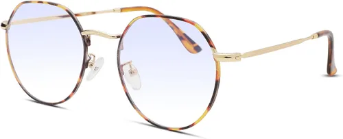 Vista 14 de Pro Acme Gafas redondas de moda Metal Clear Lens Frame Vintage Unisex Gafas 53MM