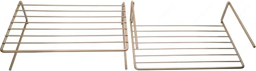 Vista 5 de M.V. Trading 75058 Estante para debajo del gabinete, bronce, acero inoxidable, 7 pulgadas de ancho x 7 pulgadas de largo x 3 pulgadas de alto, un