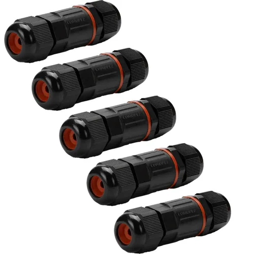 Vista 8 de 2 cajas de conexiones eléctricas impermeables IP68 para exteriores, conectores de cable subterráneo, cajas de conexiones para cables de 2 o 3 pines
