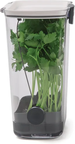 Vista 7 de ProKeeper Herb Keeper - Blanco, con tapón de drenaje de silicona extraíble, plástico sin BPA