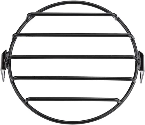Vista 7 de Parrilla para faros delanteros de motocicleta, 65 pulgadas, montaje lateral, cubierta redonda, ajuste directo para Cruiser Chopper Bobber Custom