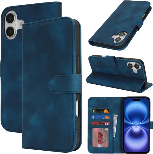 Vista 46 de Funda tipo cartera para iPhone 8 Plus iPhone 7 Plus con tarjetero para iPhone 8 Plus, funda tipo cartera para mujeres y hombres, de piel sintética