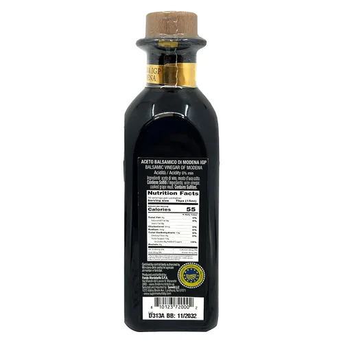 Vista 2 de Sanniti Vinagre Balsámico de Módena Aceto Balsamico IGP, 8.5 fl oz